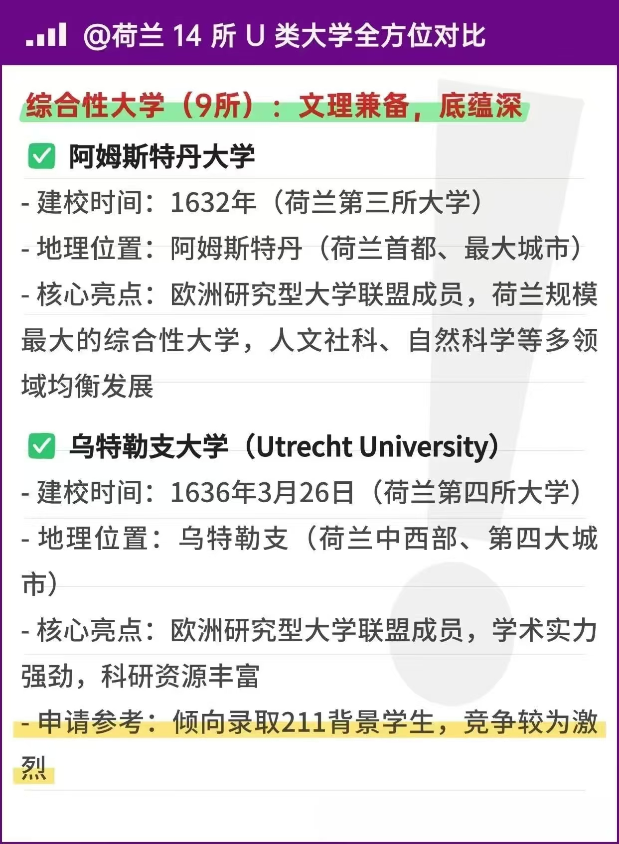 荷兰 U 类大学择校不懵圈！商科 / 理工冲哪所？3 招帮你稳拿梦校 offer