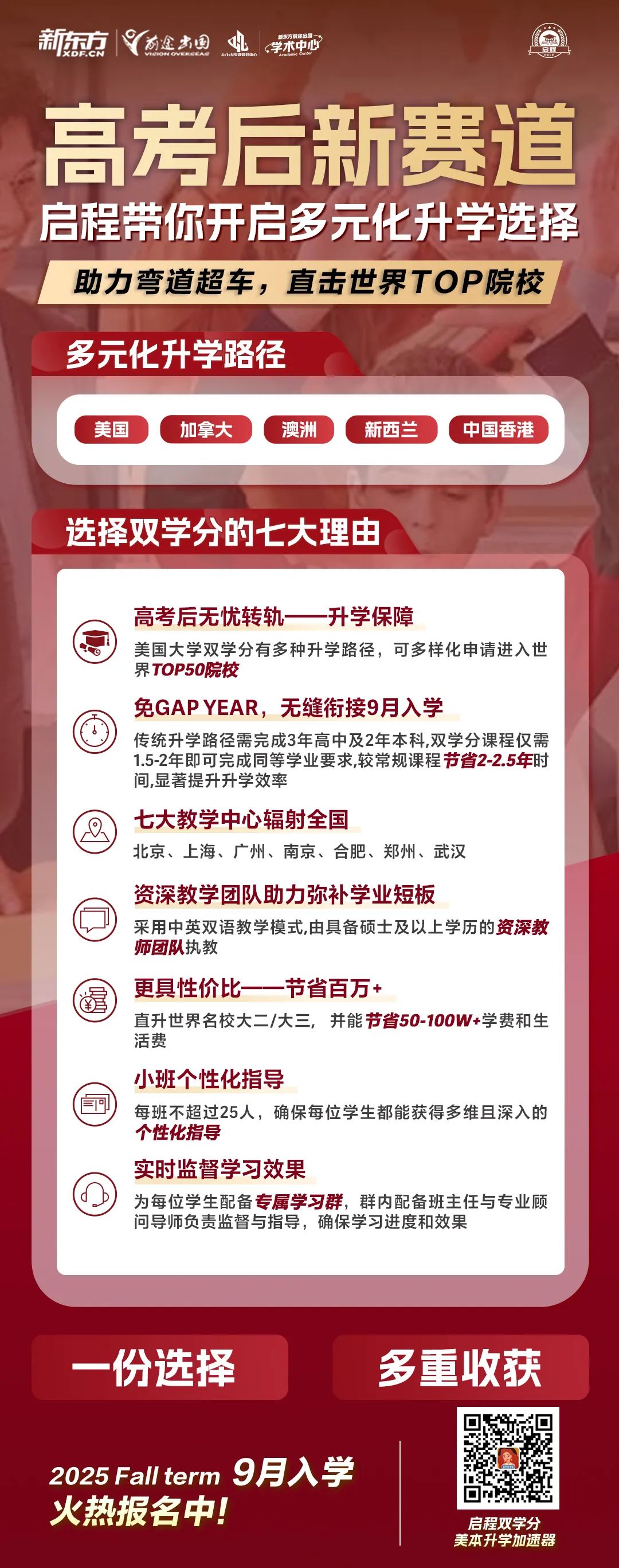 高考分数不理想？7条"黄金跳板"助你"捡漏"QS百强院校！（下）