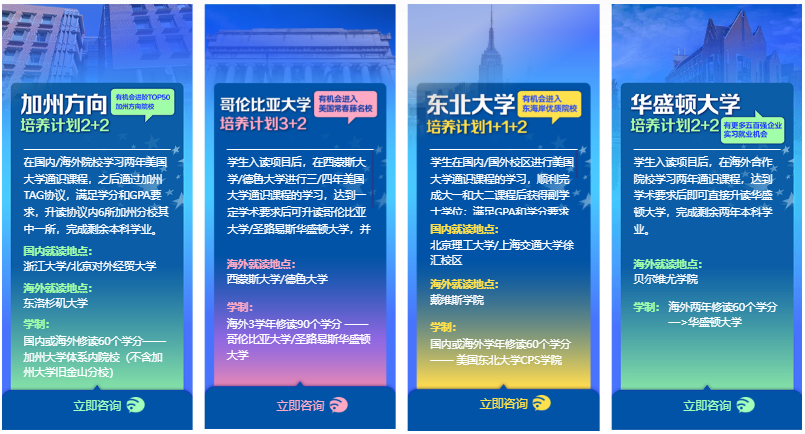 国际本科美国方向｜低门槛衔接全美TOP100
