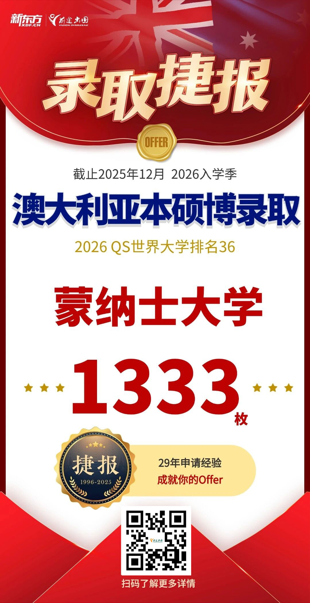 前途出国2026早录取阶段强势开局，名校offer全面收割~