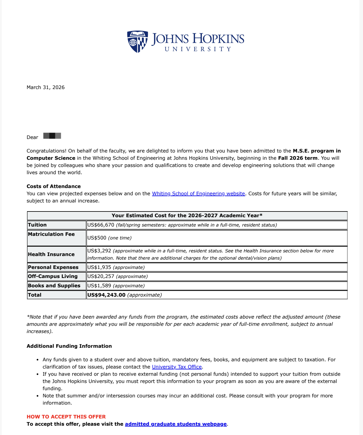 转专业低绩点喜提JHU计算机硕士，早规划真香！