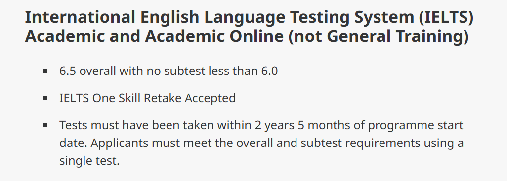 2026QS世界前100英国大学雅思要求全览！