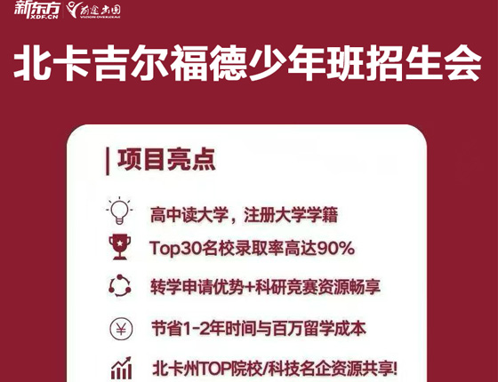 北卡吉尔福德少年班招生会