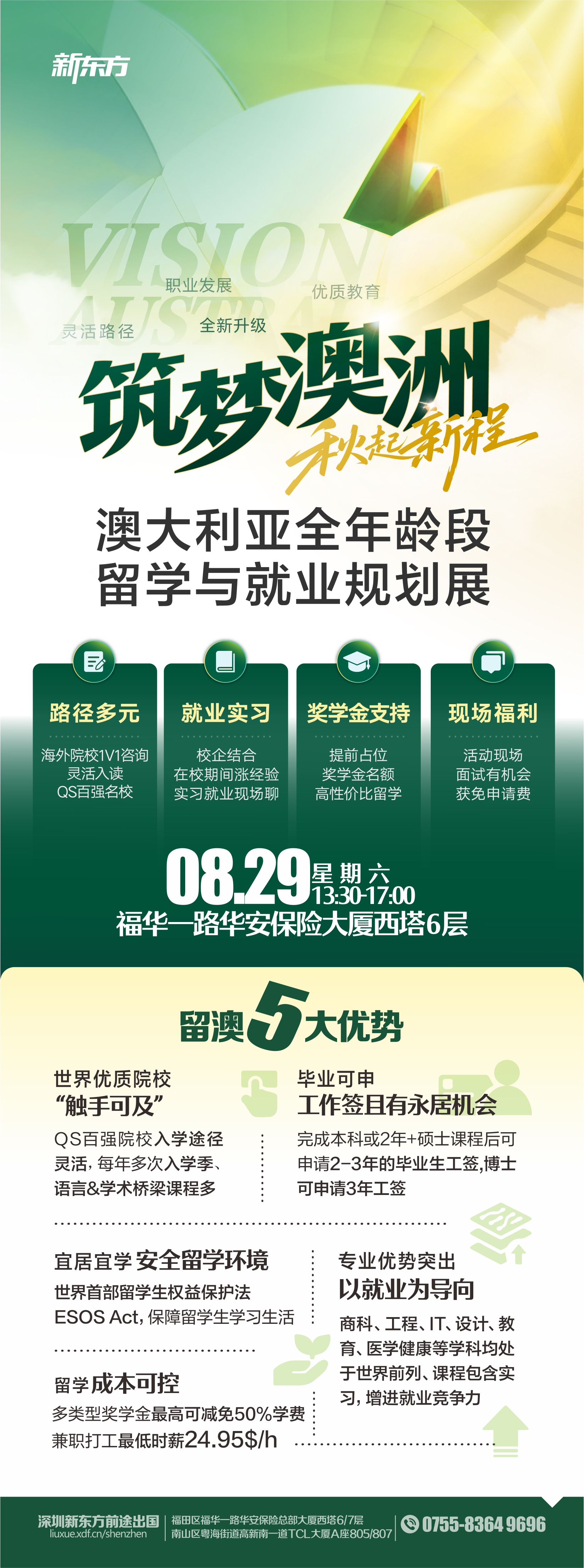 筑梦澳洲-澳大利亚全年龄段留学与就业规划展
