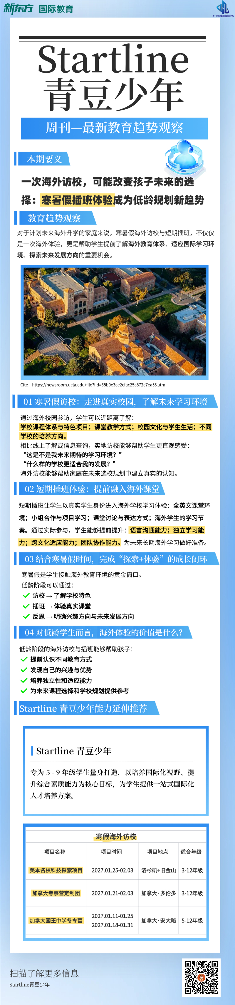 杭州新东方 美国低龄留学 | 一次海外访校，如何影响孩子的未来选择？