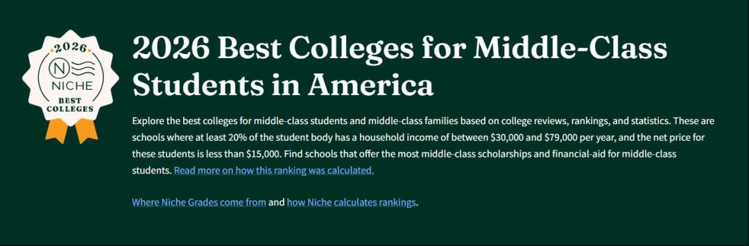 2026「最适合中产家庭」的美国大学！这所“大众梦校”竟意外落榜？！