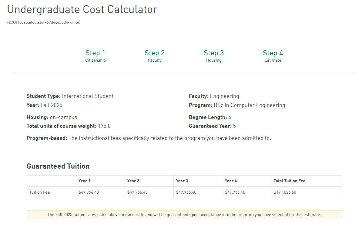 听说加拿大硕士一年费用比本科少？