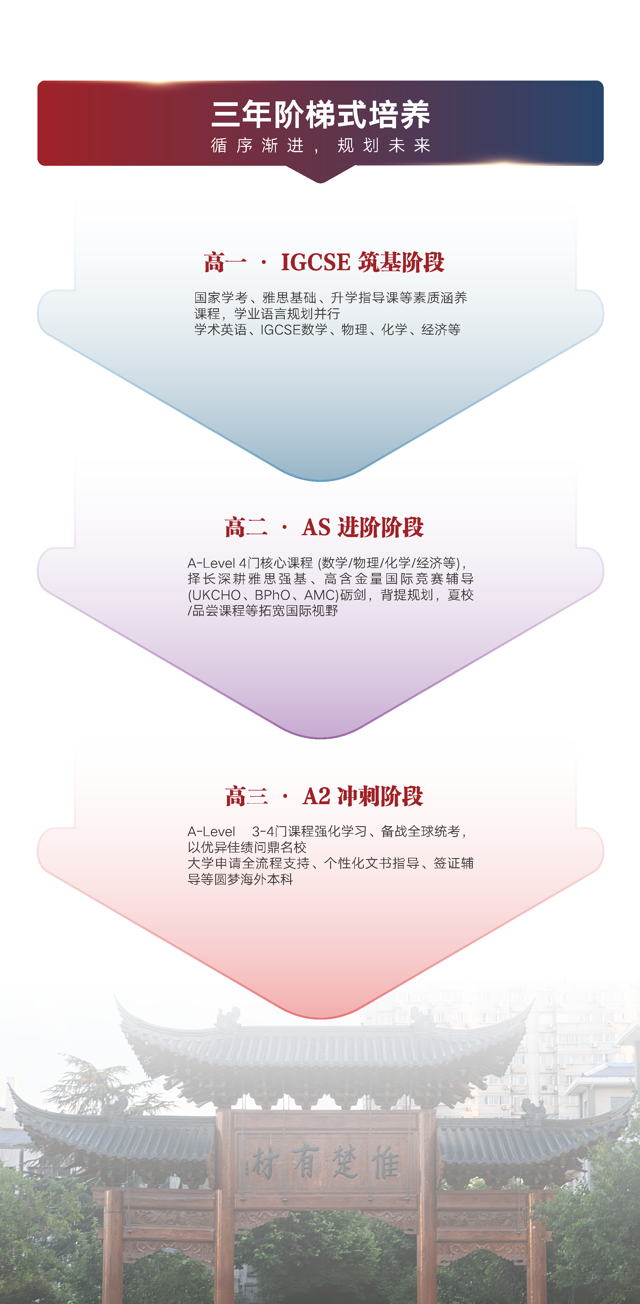 中英国际课程班：三年阶梯式培养，助力多元升学路径