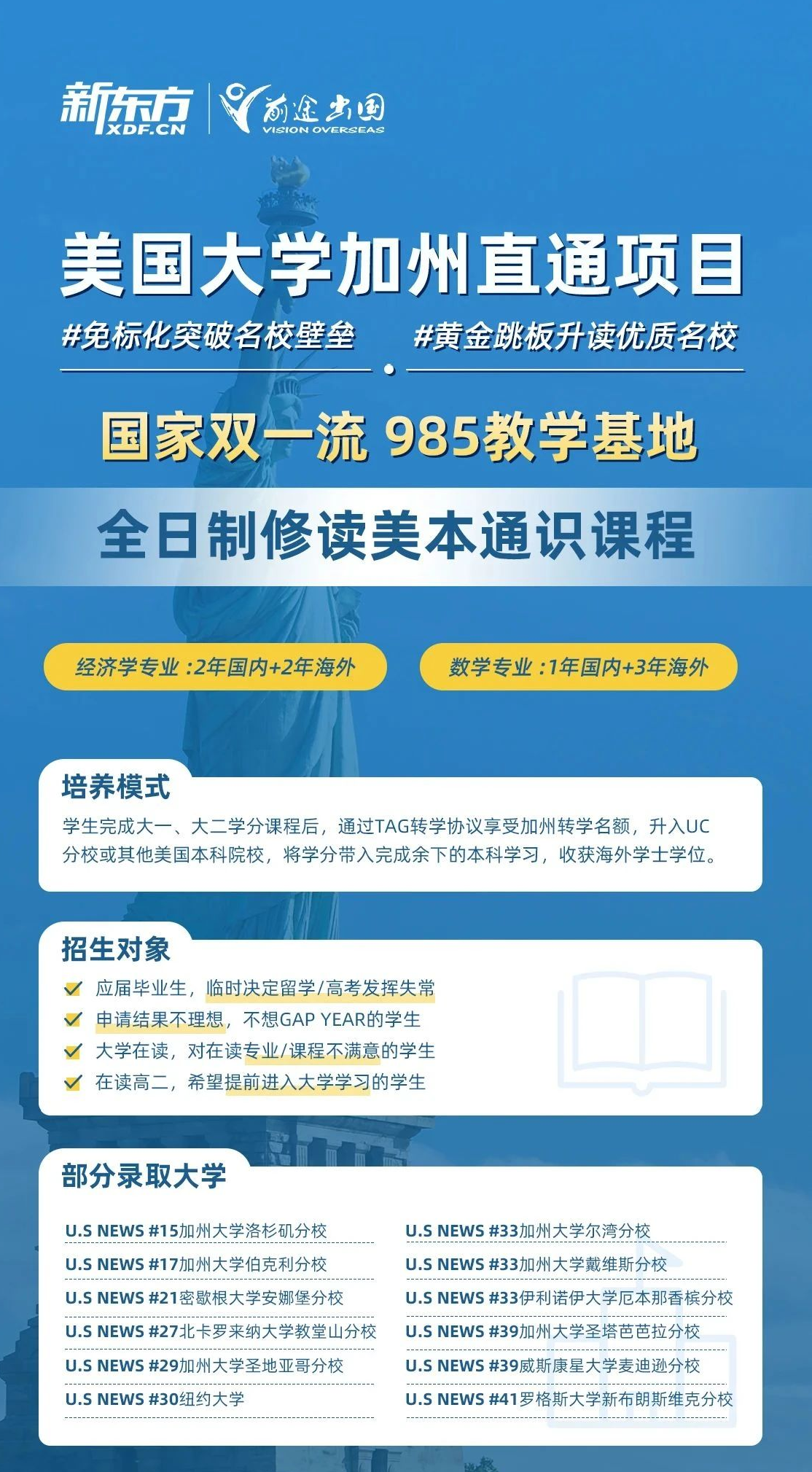 拿下加州大学的隐藏大招——TAG转学